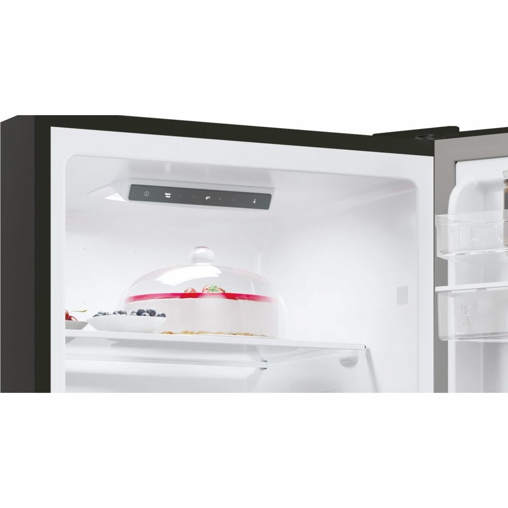 50/50 Hoover Fridge Freezer with Water Dispenser Black All On Tick