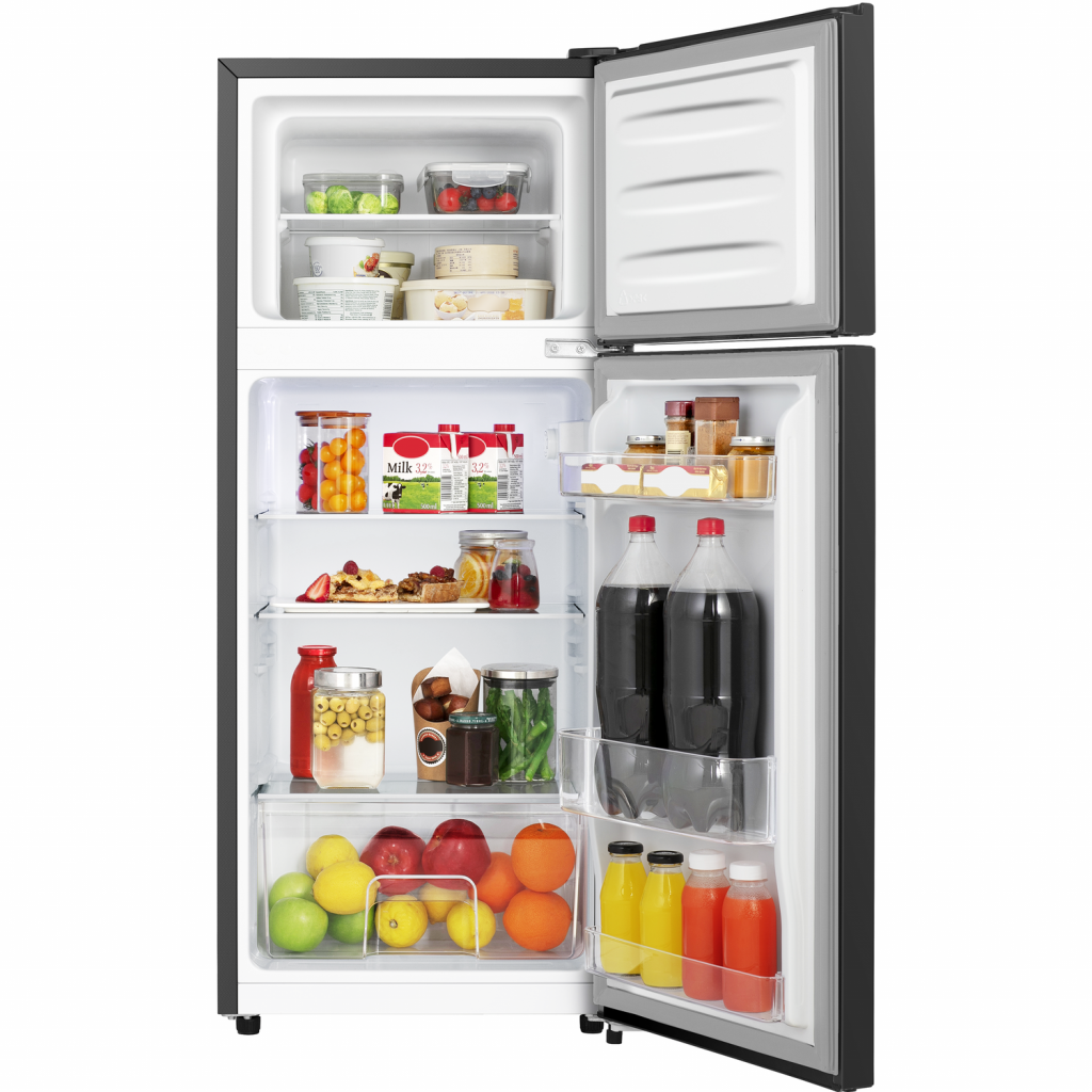 Fridgemaster 121 Litre 20/80 Freestanding Fridge Freezer Black All