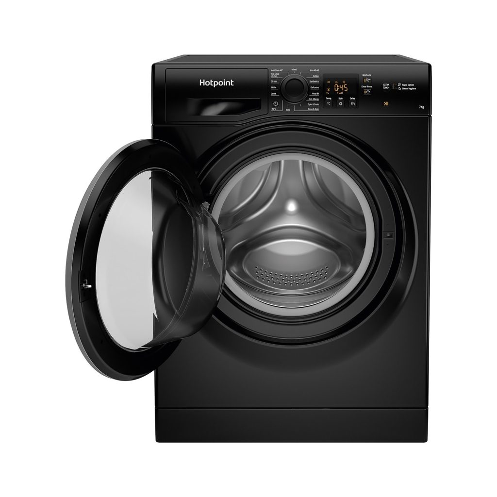 Hotpoint 7kg 1400rpm Freestanding Washing Machine Black All On Tick